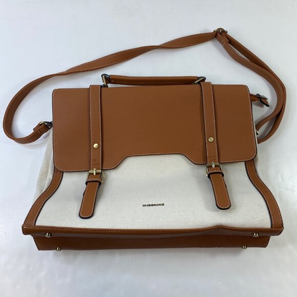 Missine Womens Professional Canvas Laptop Messenger Tote Work Travel Bag - Picture 5 of 8